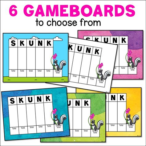 skunk probability game.